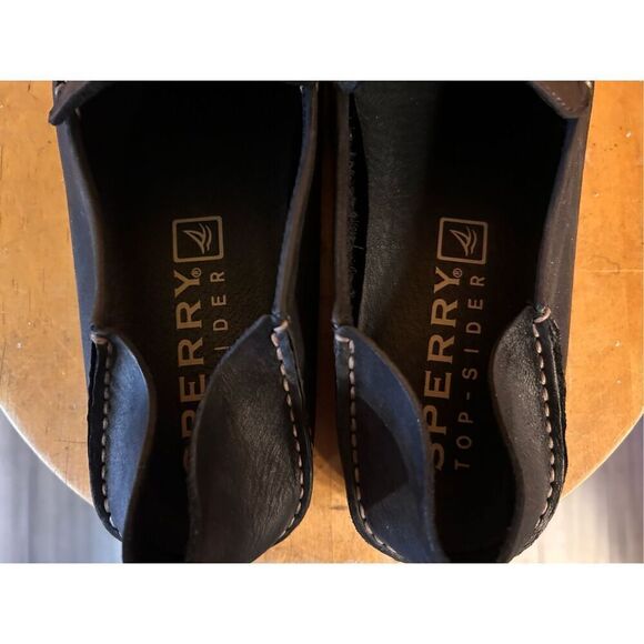 Sperry Top-Sider Wave Driver Loafers Driving Moccasins Shoes Mens 9M Black - Picture 5 of 8